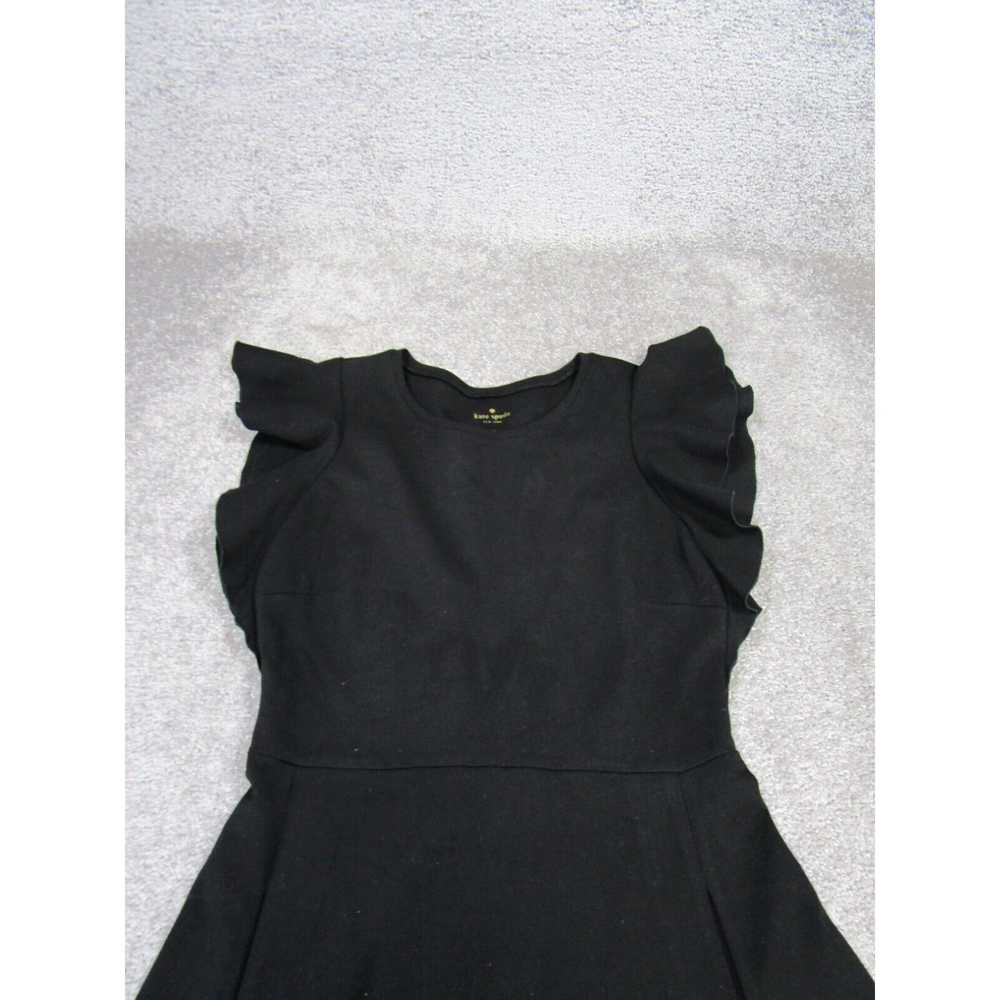 Vintage Kate Spade A-Line Dress Womens Xs Black R… - image 2