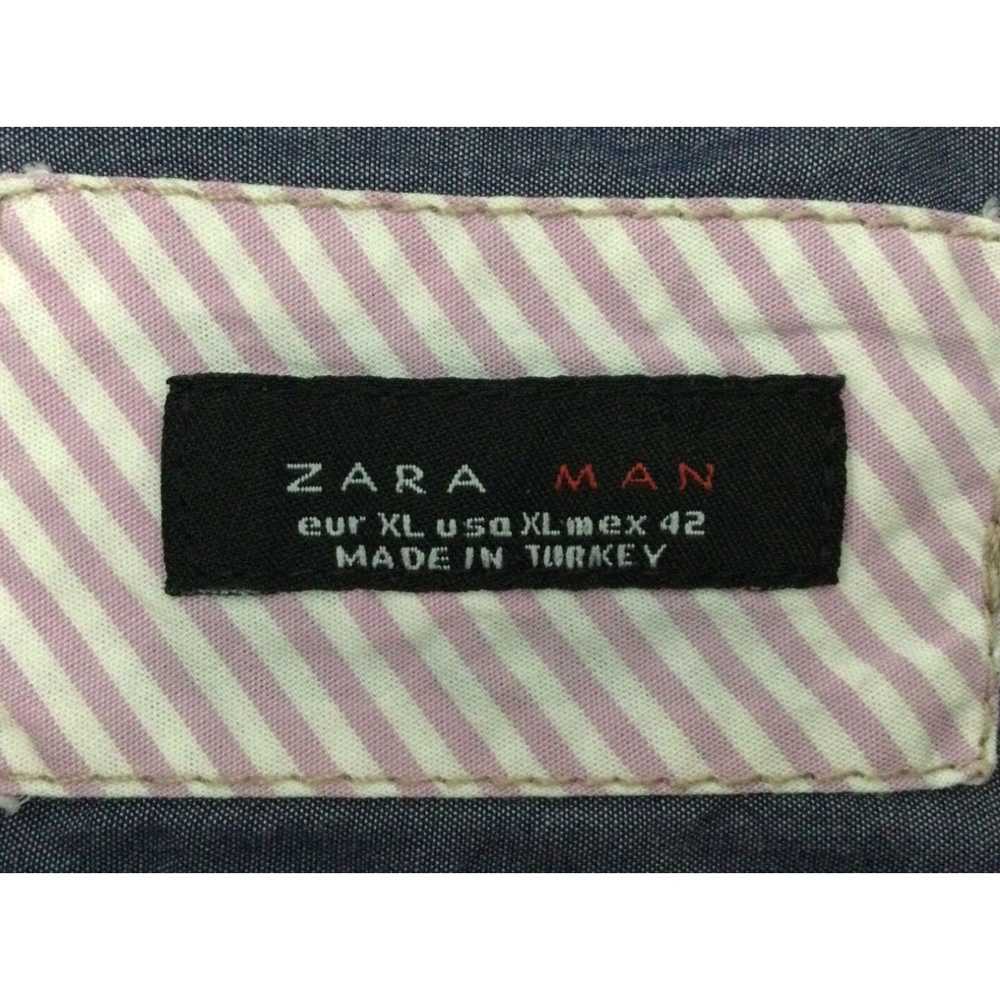 Zara ZARA MAN Mens XL Check Cotton Casual Shirt B… - image 3