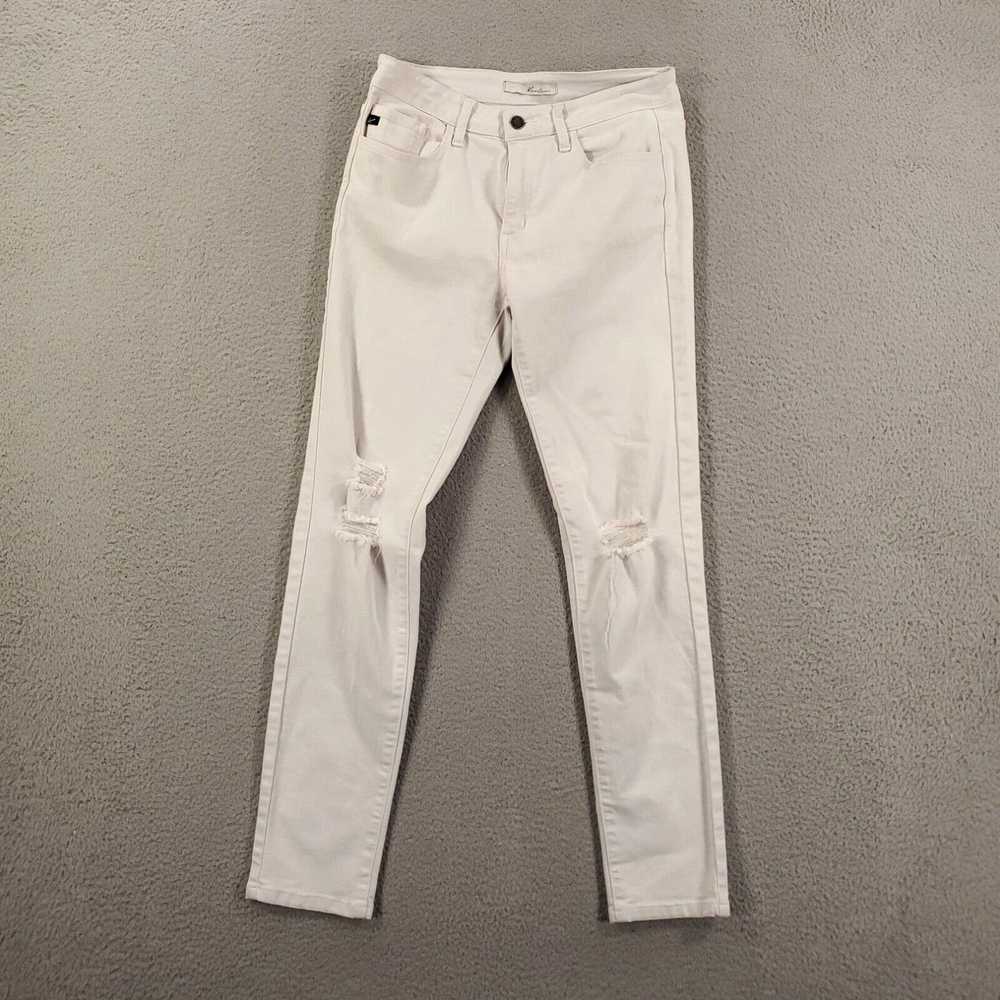 Vintage Kancan Jeans Womens 9 28 Estillo White Di… - image 1