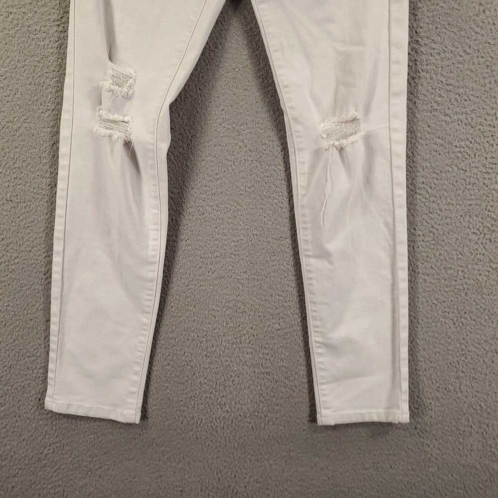 Vintage Kancan Jeans Womens 9 28 Estillo White Di… - image 3