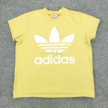 Adidas Adidas Shirt Women Medium Yellow Trefoil L… - image 1