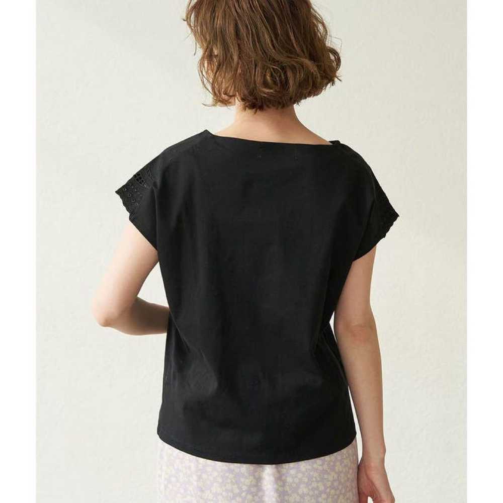 LOPE PICNIC Sleeve Embroidered Cut Top Black - image 11