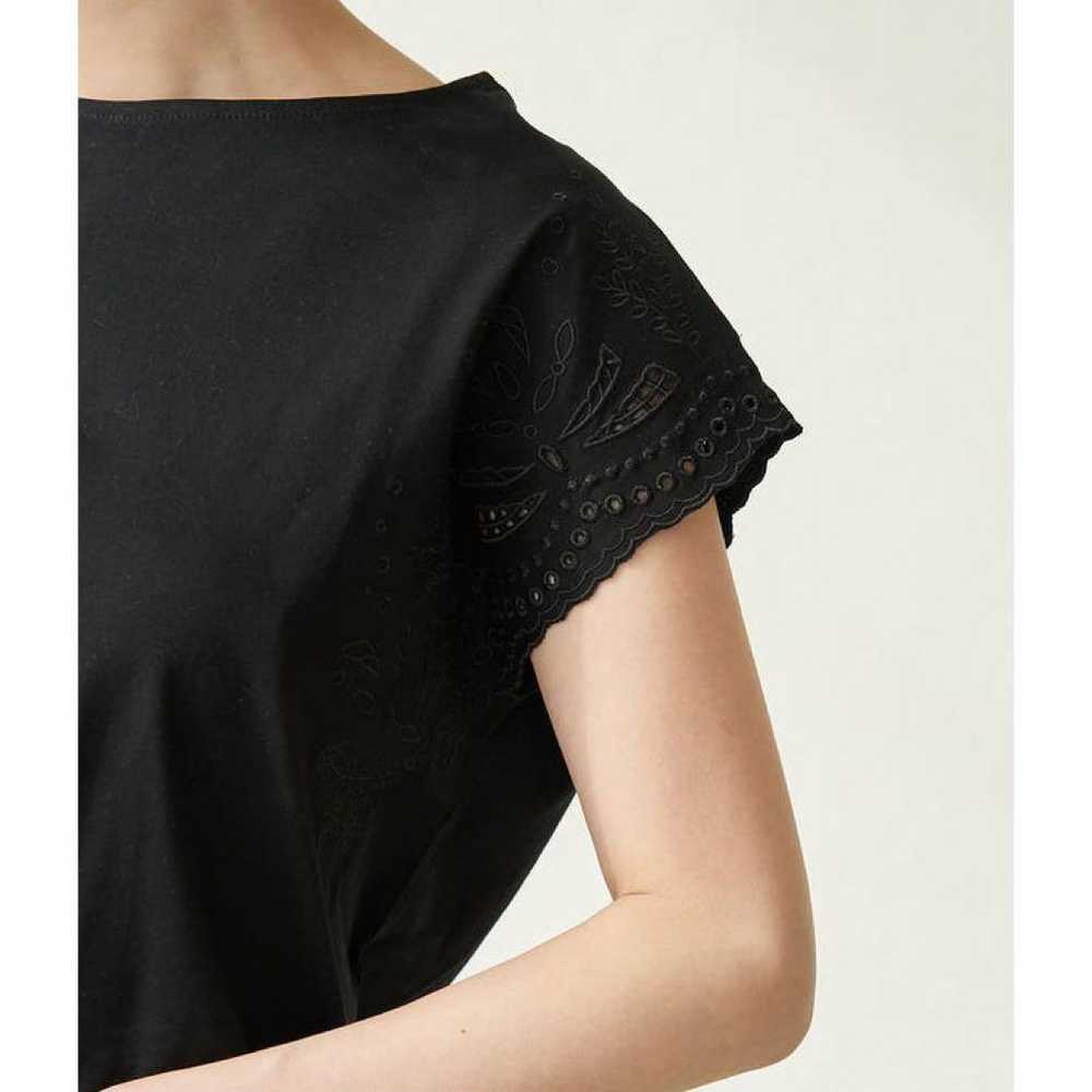 LOPE PICNIC Sleeve Embroidered Cut Top Black - image 12