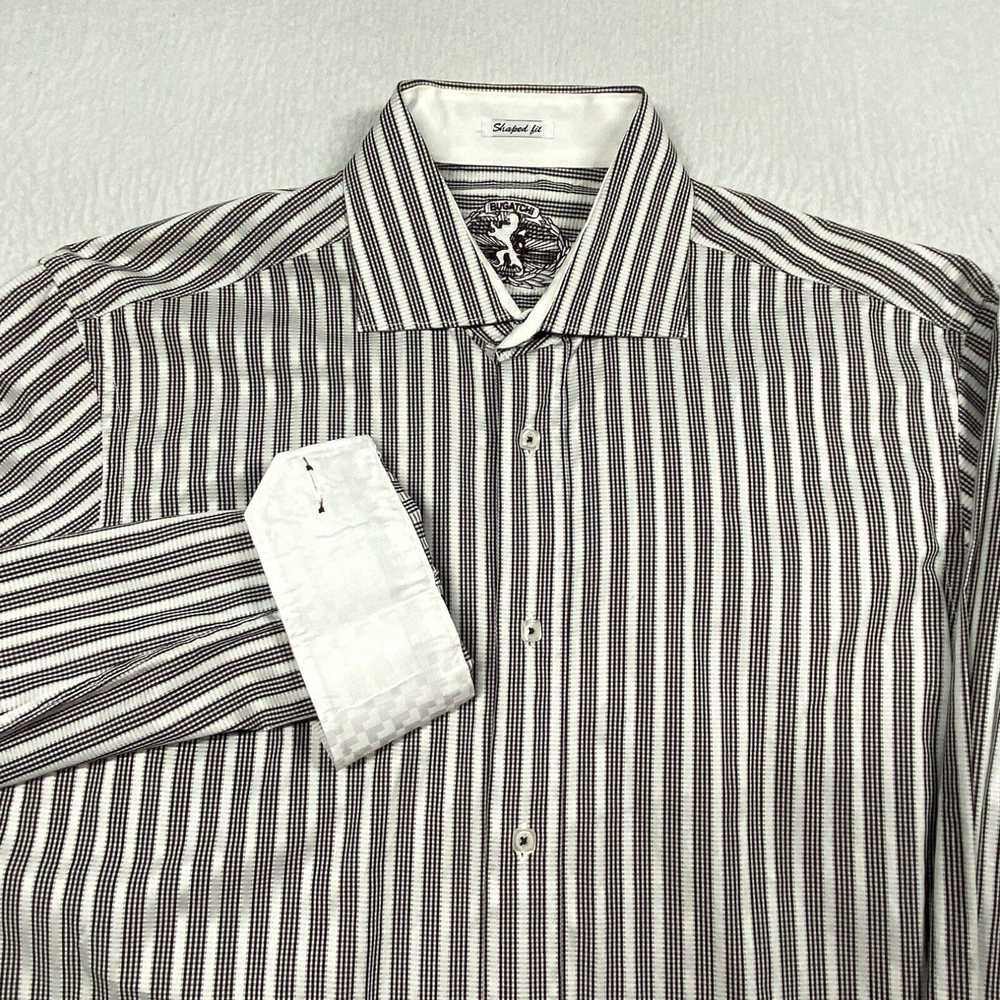 Bugatchi Bugatchi Shirt Shaped Fit Mens Medium Bl… - image 2