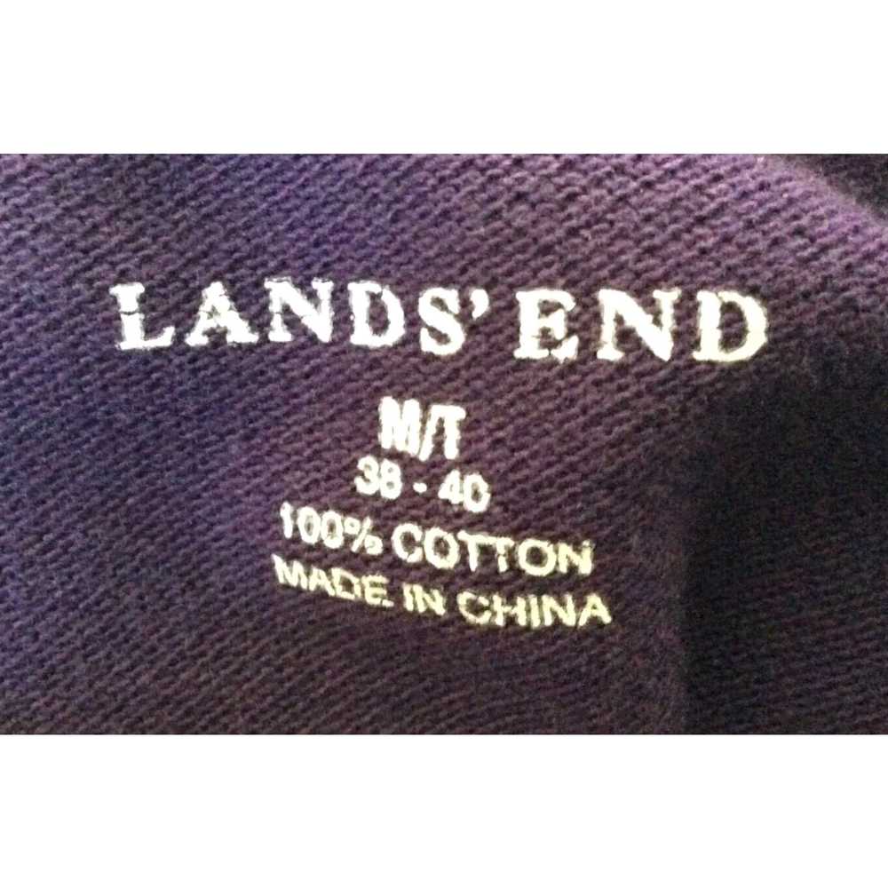 Vintage LANDS ‘ END Mens Purple Polo Shirt Size M… - image 3