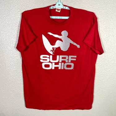 Vintage Homage Shirt Mens 2XL Red Surf Ohio Singl… - image 1