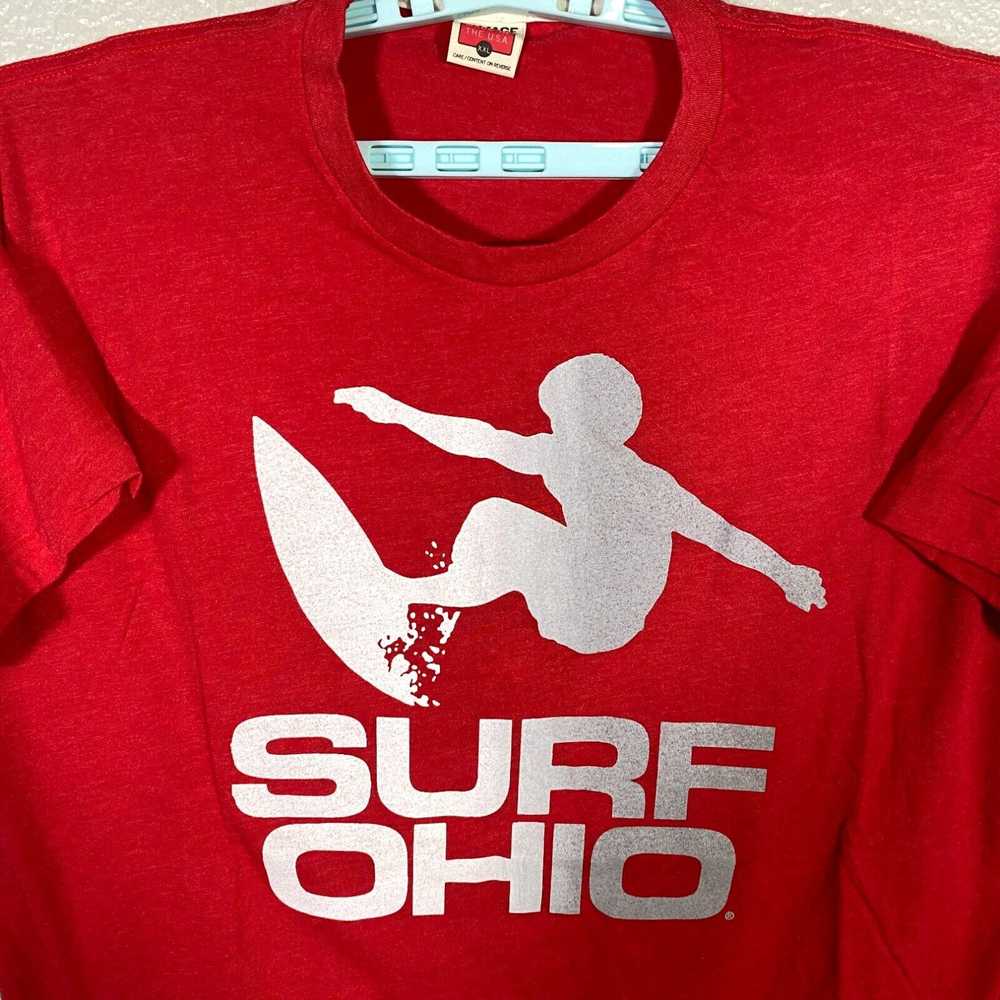 Vintage Homage Shirt Mens 2XL Red Surf Ohio Singl… - image 2