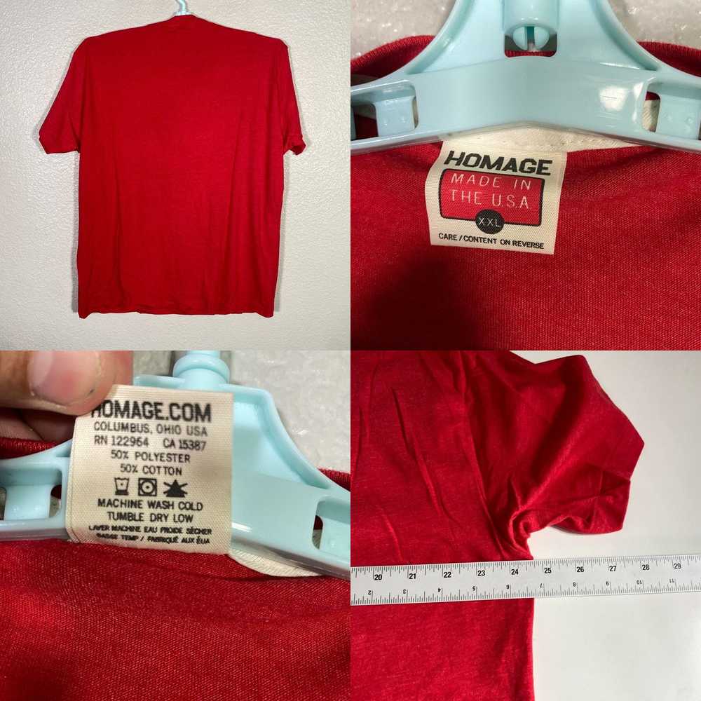 Vintage Homage Shirt Mens 2XL Red Surf Ohio Singl… - image 4