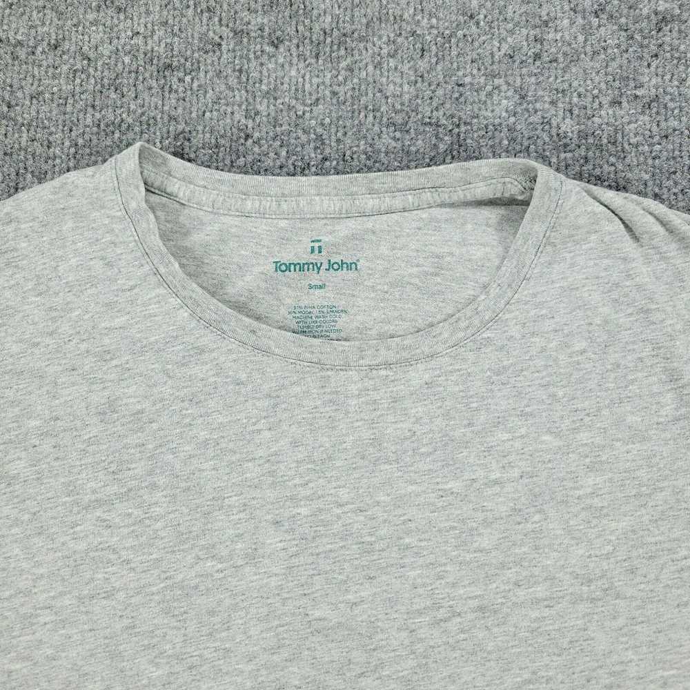 Vintage Tommy John Shirt Men Small Gray Embroider… - image 2