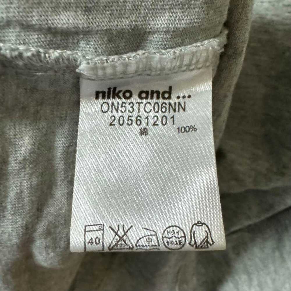 niko and ... Ladies T-shirt Gray M size - image 7