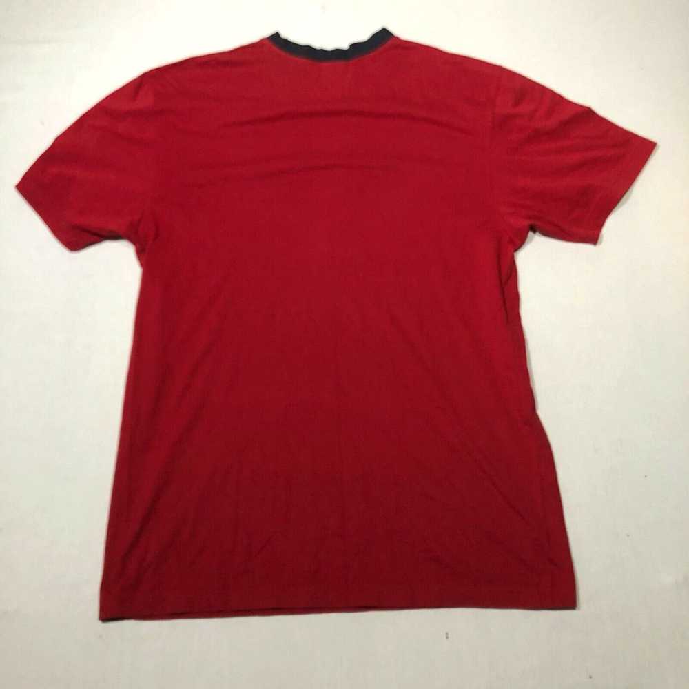 Chaps Chaps Denim Tee T Shirt Mens M Red Blue Log… - image 3