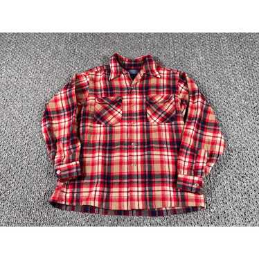 Pendleton VTG Pendleton Wool Loop Collar Flannel … - image 1