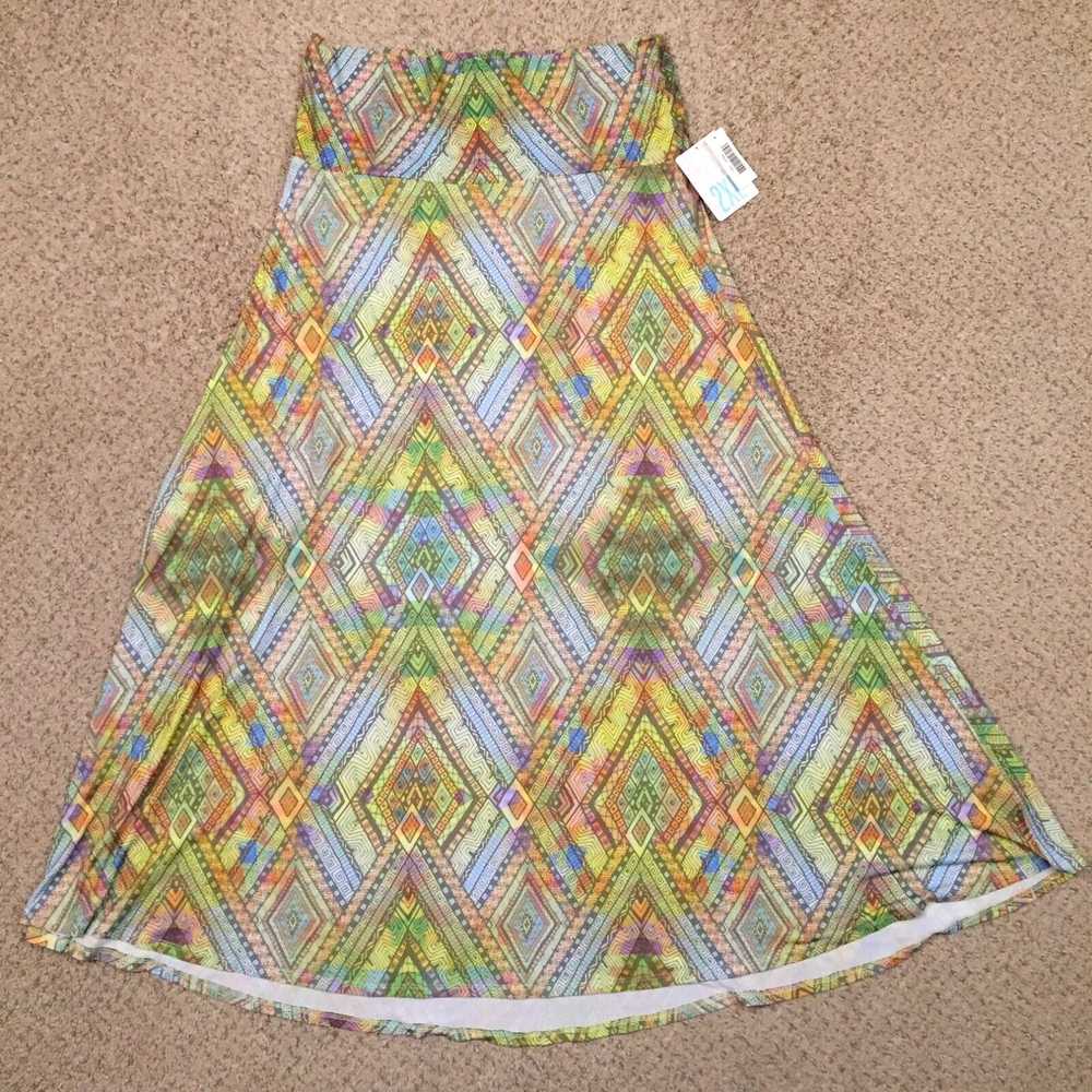 Vintage LuLaRoe Skirt 2XL Maxi Long Unlined Pull … - image 1