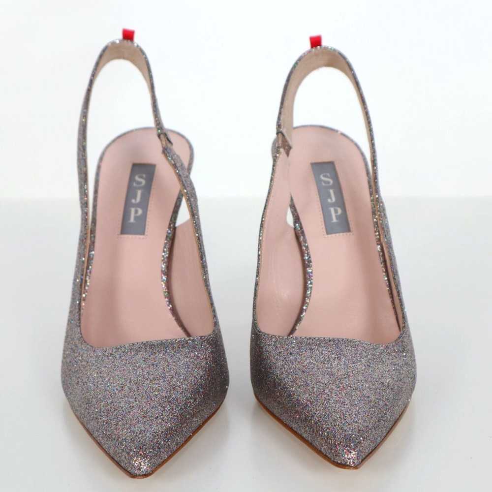 Vintage SJP Slingback Pumps Heels Womens 7 37 Sti… - image 2