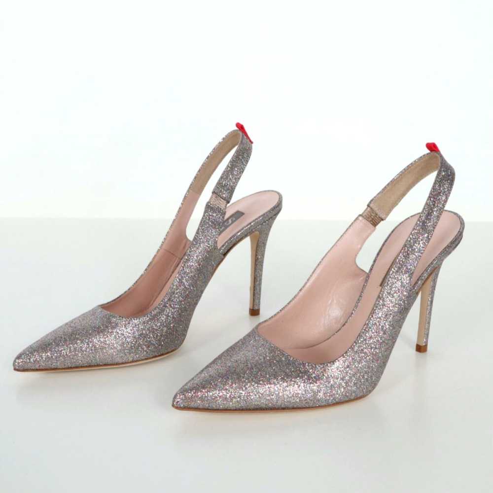 Vintage SJP Slingback Pumps Heels Womens 7 37 Sti… - image 3