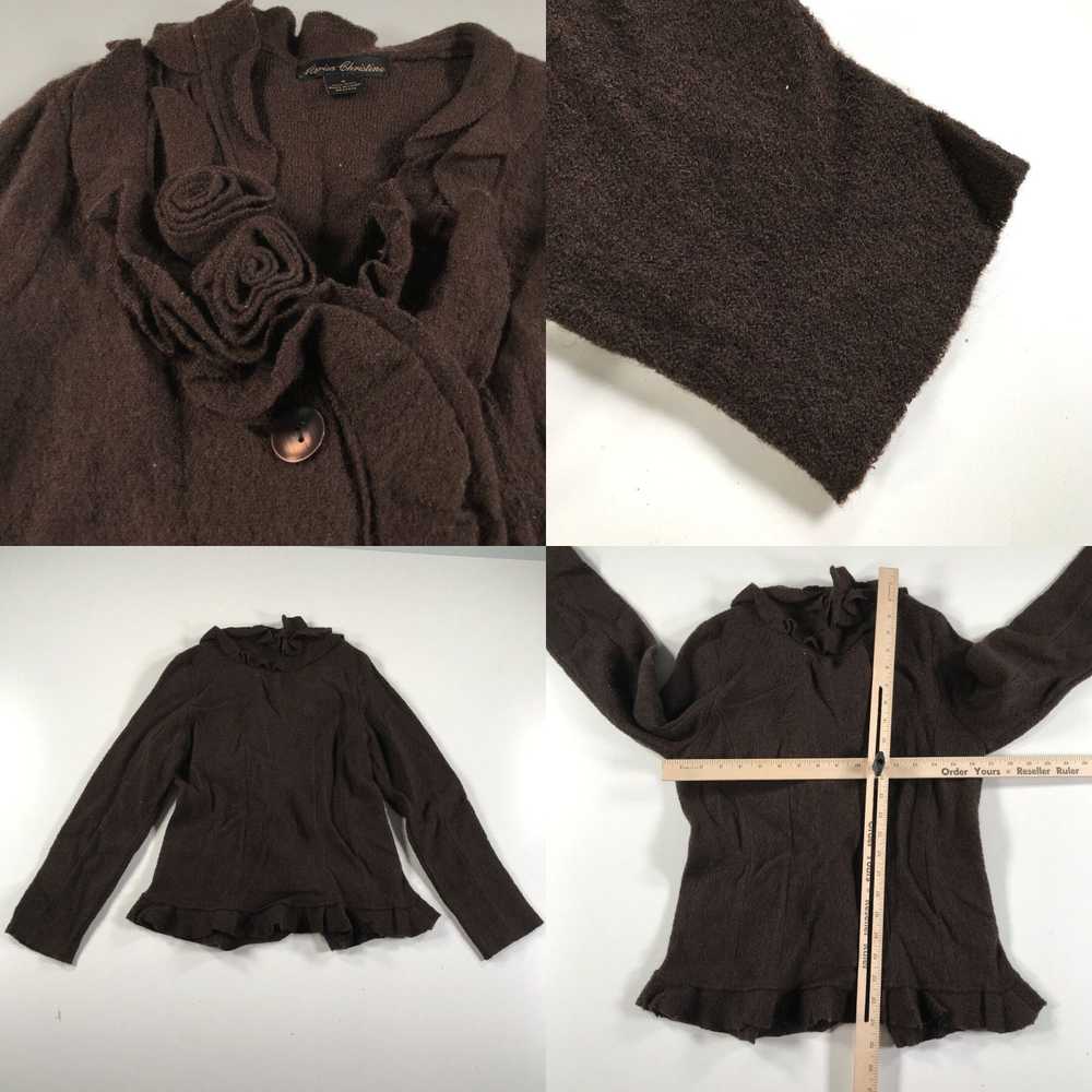 Vintage Marisa Christina Sweater Womens S Brown W… - image 4