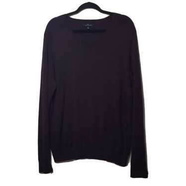 NWOT Marc Anthony burgundy v-neck cashmere outlets sweater