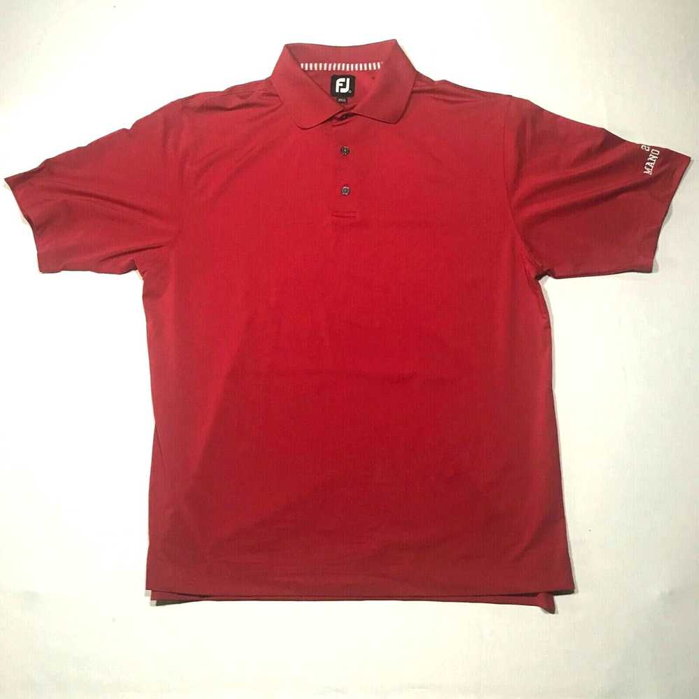 Footjoy FootJoy Polo Shirt Mens L Red Collared Go… - image 1