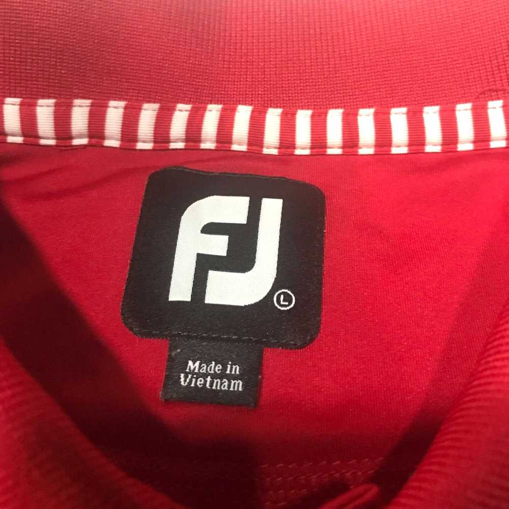 Footjoy FootJoy Polo Shirt Mens L Red Collared Go… - image 2