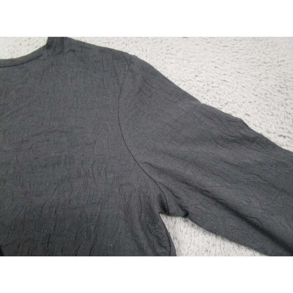 Vintage J Jill Top Womens Large Black Long Sleeve… - image 2