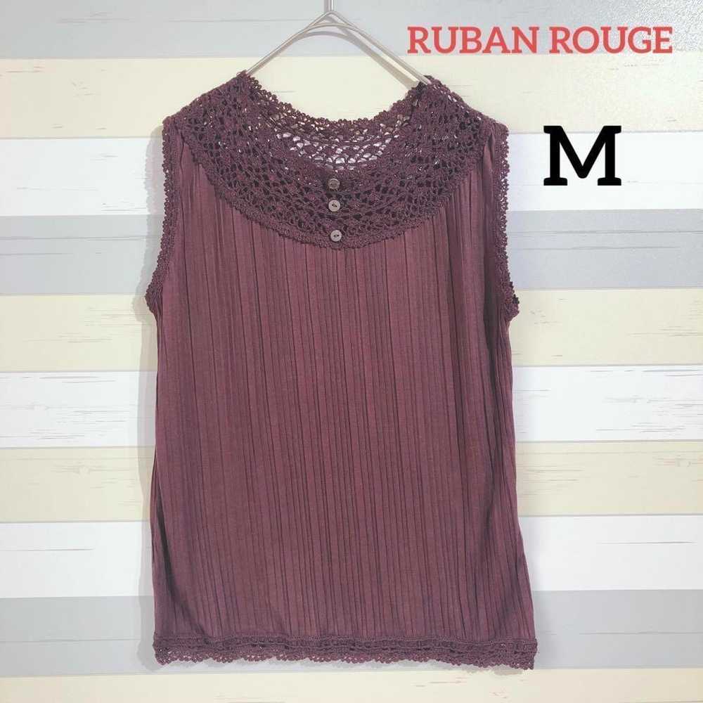 【RUBAN ROUGE】Tank Top Sleeveless Tops Elegant Lace - image 1