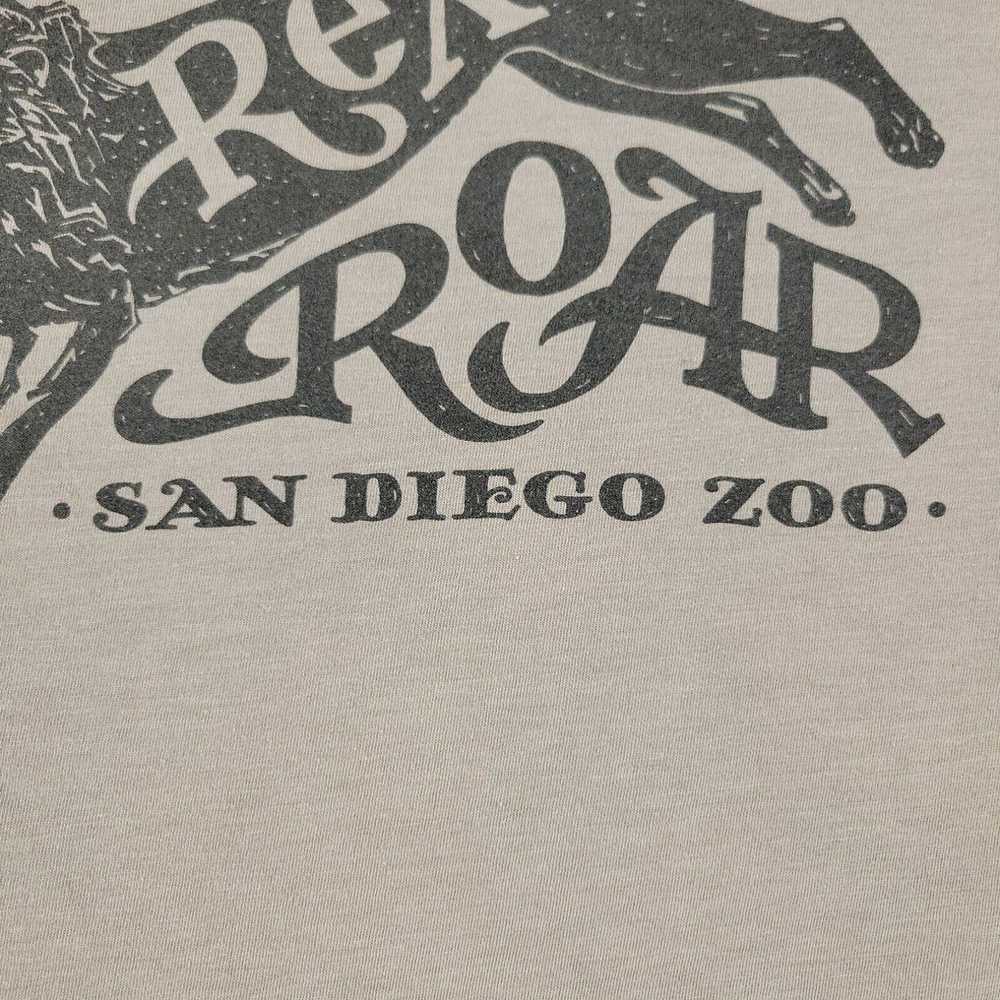 Roark San Diego Zoo Shirt Men's XL Gray Lion Rex'… - image 3