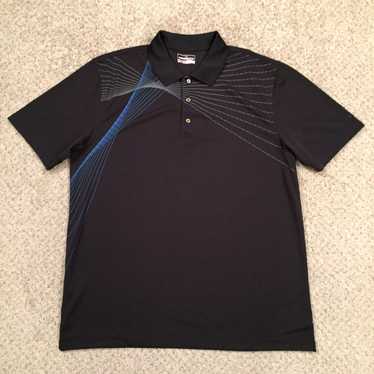 Vintage Grand Slam Polo Shirt Mens XL Black Geome… - image 1