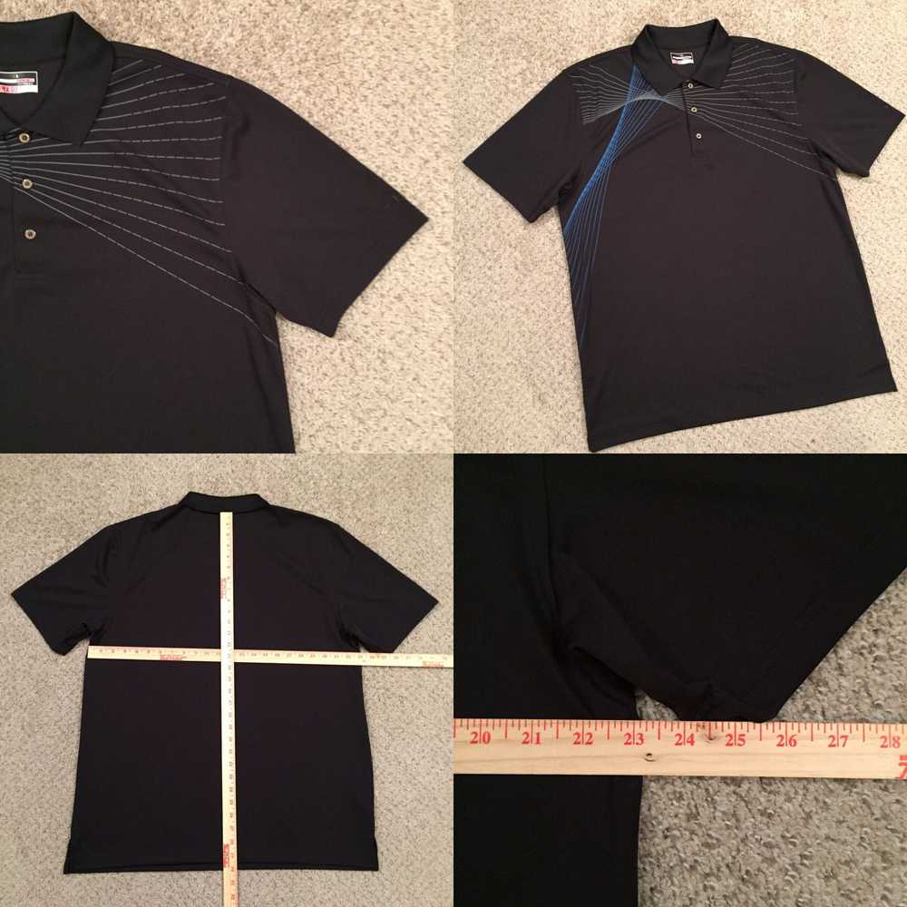 Vintage Grand Slam Polo Shirt Mens XL Black Geome… - image 4