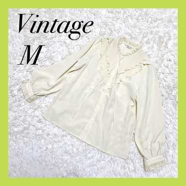 【Vintage】Kushikarudoll blouse Showa retro M - image 1