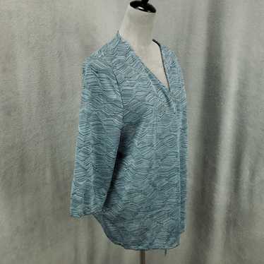 Vintage Easywear By Chicos 3 Cardigan Womens XL Bl