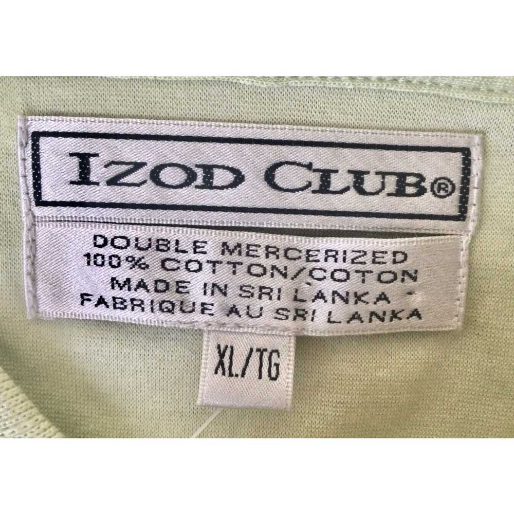 Izod New IZOD CLUB Mens Size XL Honeydew Double M… - image 3