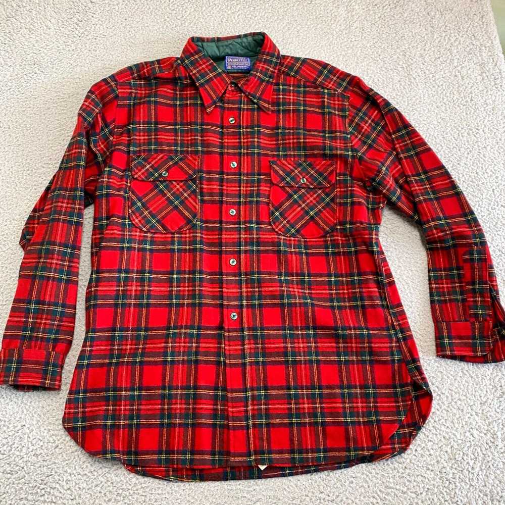 Pendleton Pendleton Flannel Shirt Mens XL Wool Re… - image 2