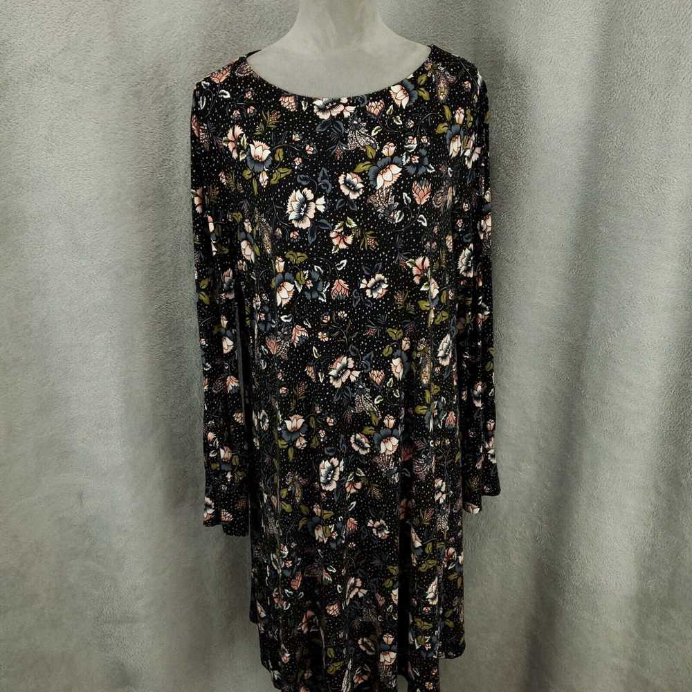 Loft Loft Dress Womens XL Floral Stretch Shift - image 1