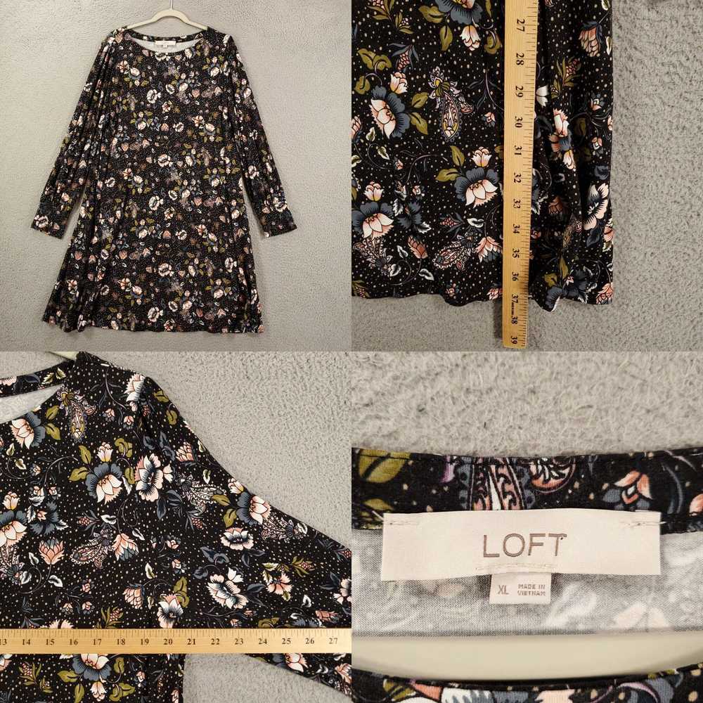 Loft Loft Dress Womens XL Floral Stretch Shift - image 4