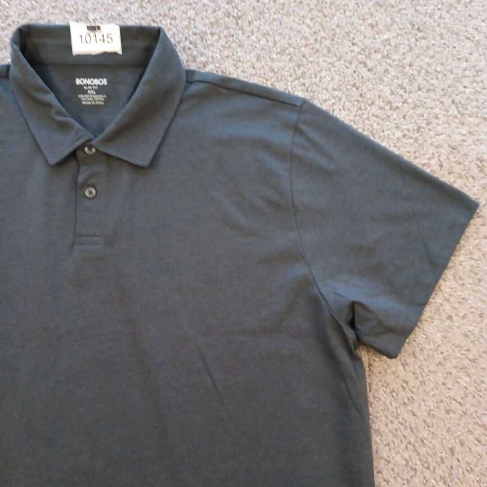 Bonobos Bonobos Polo Shirt Mens XXL Slim Solid Gr… - image 3