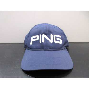 Vintage Ping Hat Cap Strap Back Blue White Logo G… - image 1