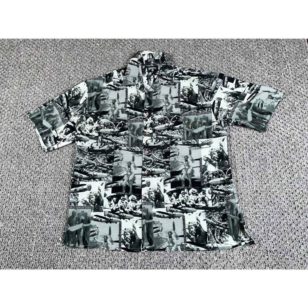 Rocawear VTG Rocawear AOP Pilot Collage Shirt Adu… - image 1