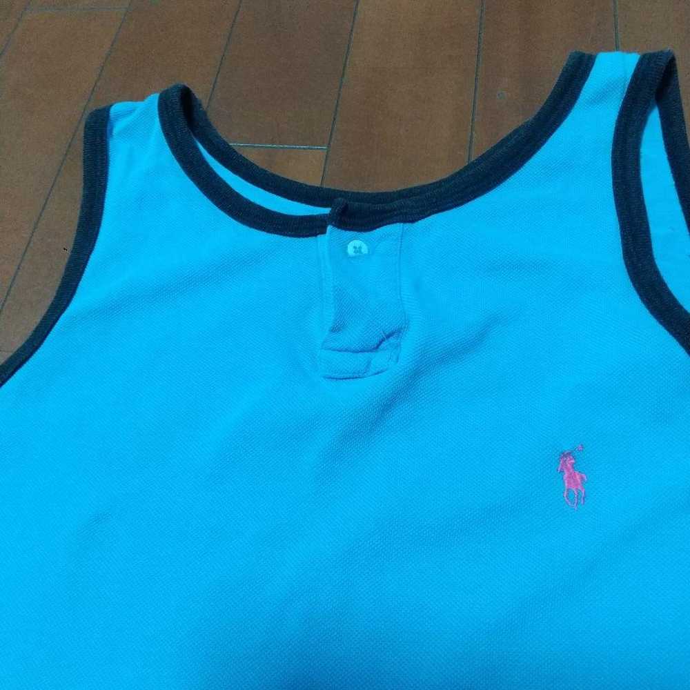 Ralph Lauren tank top light blue vintage Beams. - image 3