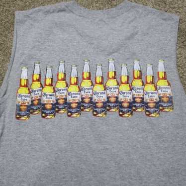 Logo 7 Corona Extra Light Beer Graphic Logo Tank … - image 1