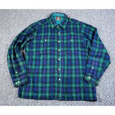 High Sierra VTG 80s Wool Plaid Pattern Flannel Sh… - image 1