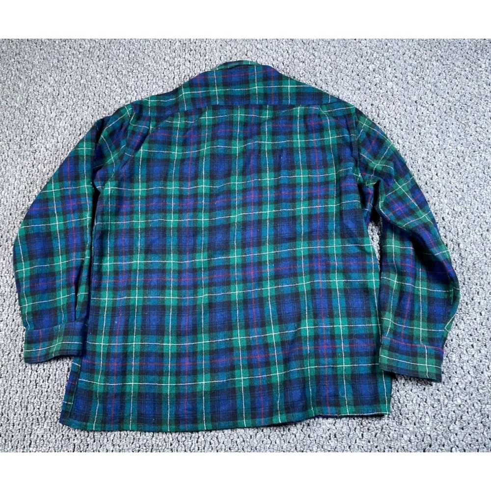 High Sierra VTG 80s Wool Plaid Pattern Flannel Sh… - image 2