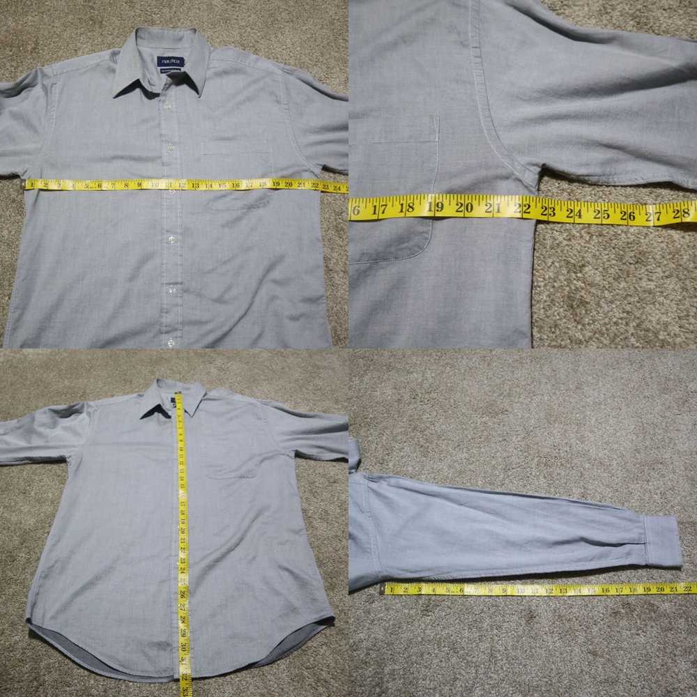 Nautica Nautica Gray Long Sleeve Button Up Shirt … - image 4