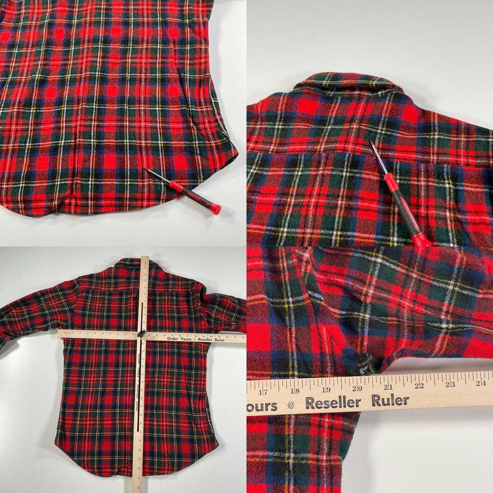 Lumberjack Vintage JC Penney Wool Shirt Mens M Re… - image 4