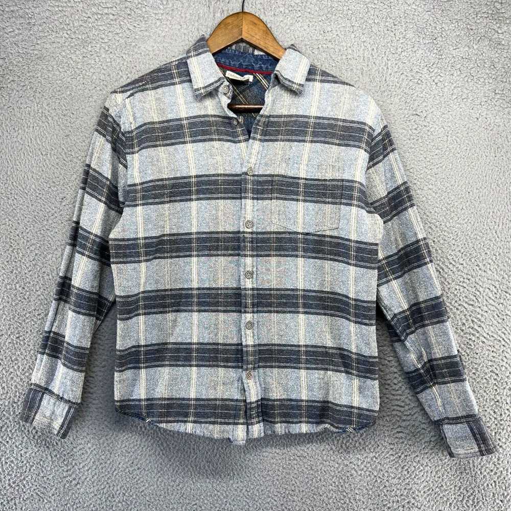 Vintage Carbon 2 Cobalt Flannel Shirt Men's Small… - image 1