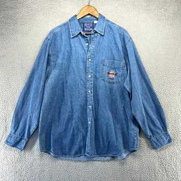 Hard Rock Cafe Vintage Hard Rock Cafe Denim Shirt… - image 1