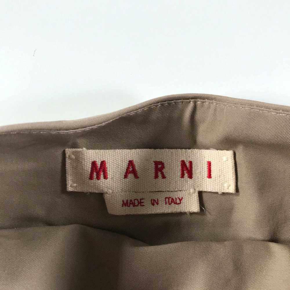 Marni Marni Pencil Skirt Womens 38 Beige Tan High… - image 3