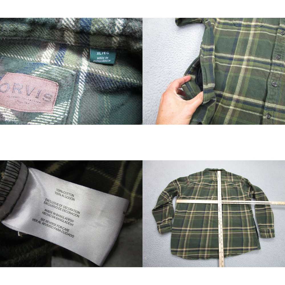 Orvis Orvis Shirt Mens Large, XL Green Plaid Shac… - image 4