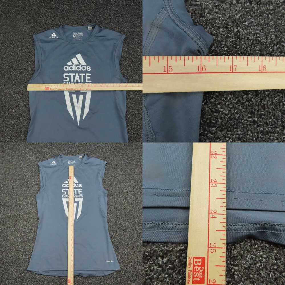 Adidas Adidas Tank Top Womens Large Gray Techfit … - image 4