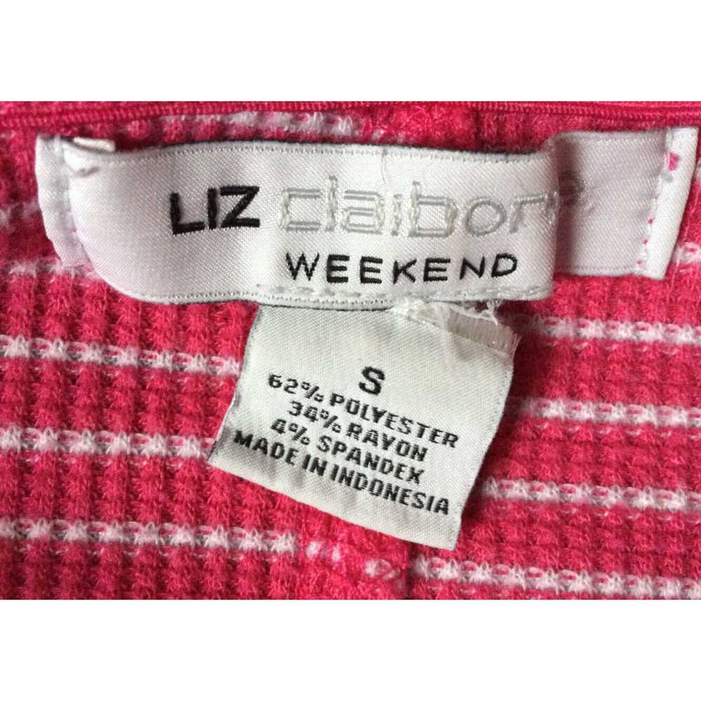 Vintage LIZ CLAIBORNE Weekend Womens Size S Pink … - image 3