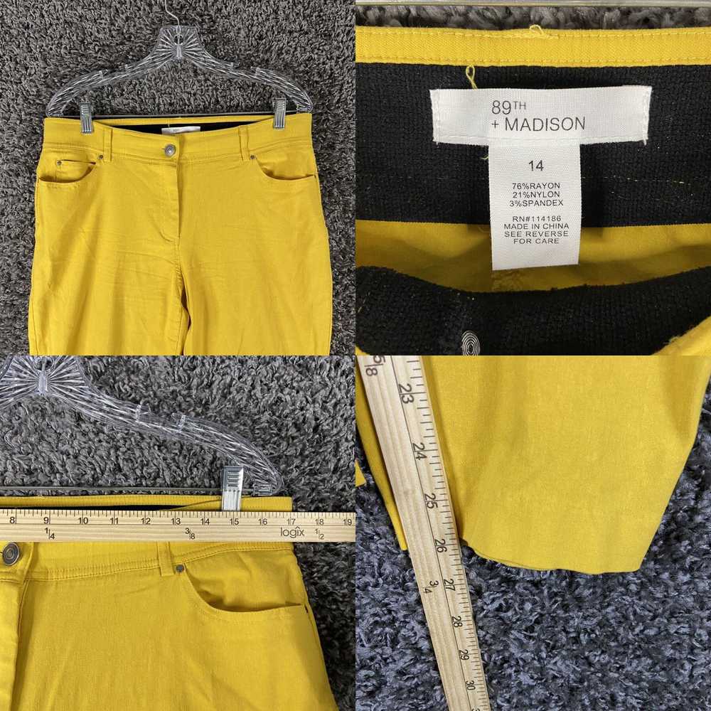 Vintage 89th + Madison Yellow Pants Women’s 14 - image 4